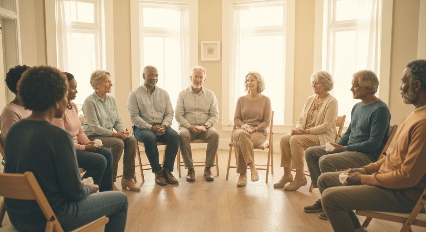 Person researching how to GriefShare find a group that matches their grief timeline and healing pace