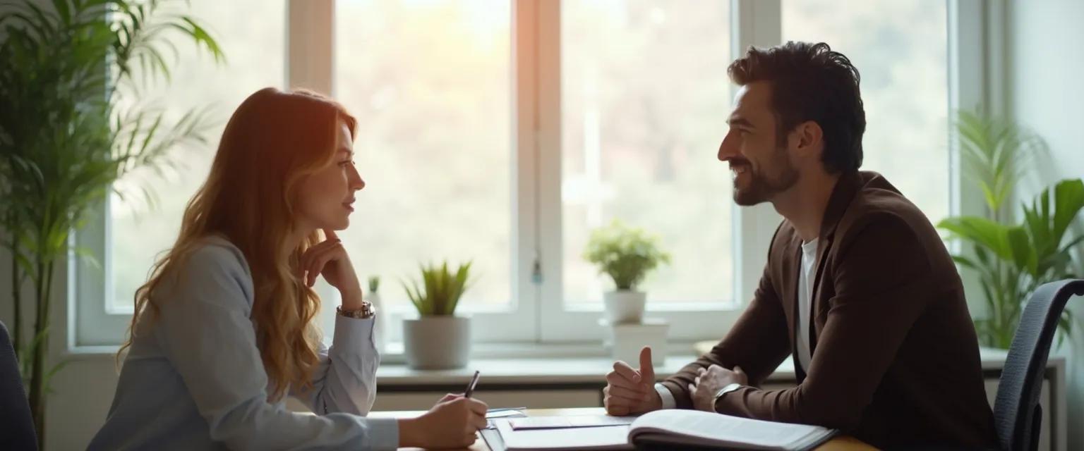 Team members using the five keys to mindful communication during a workplace conflict resolution meeting