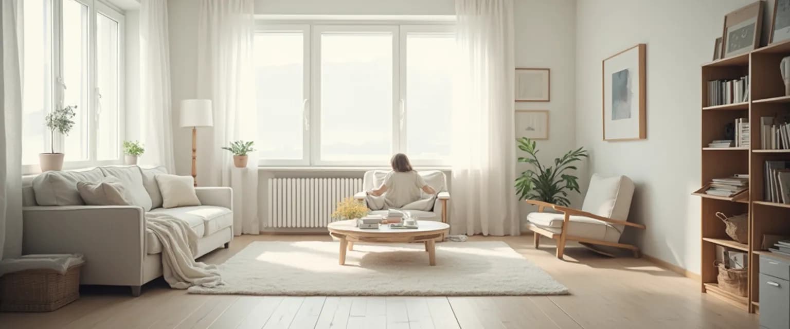 Organized living space helping to declutter the mind and create mental clarity