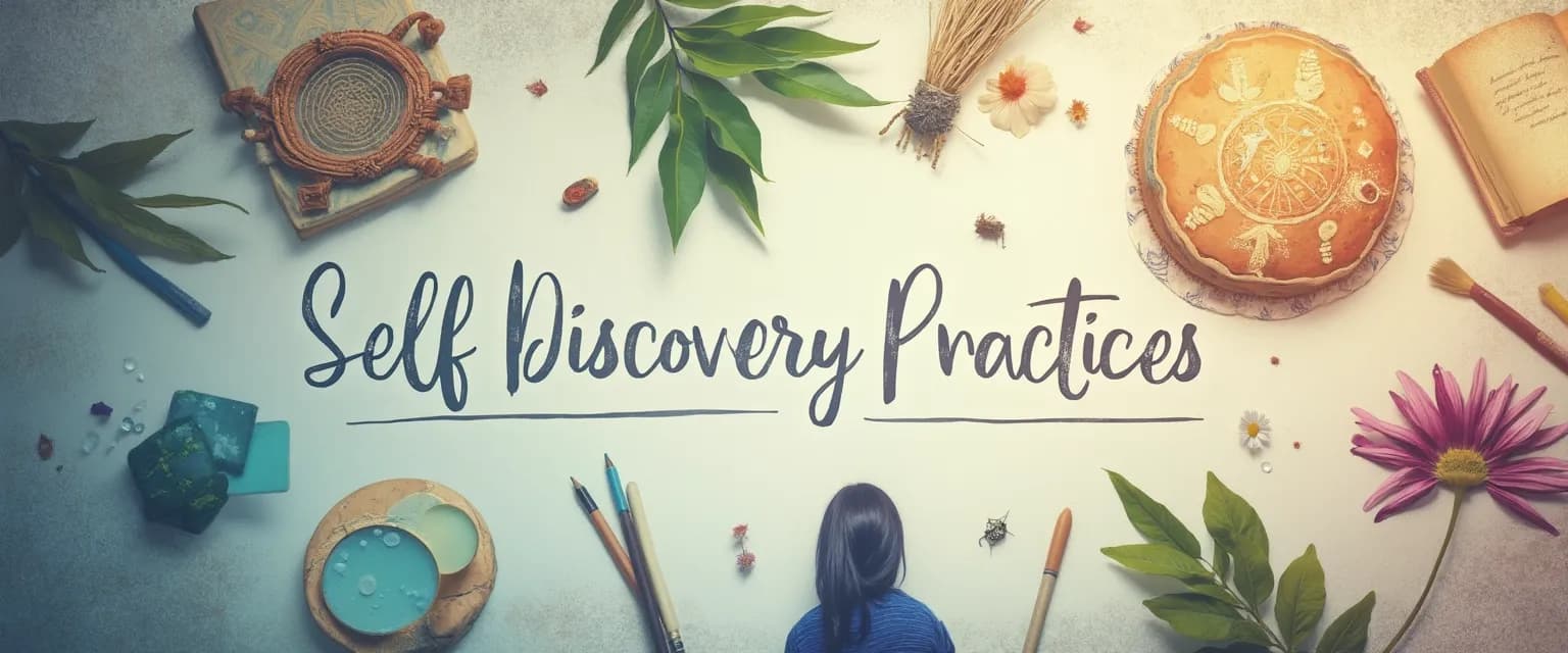 Person exploring creative exercises for self-knowledge and self-awareness beyond journaling