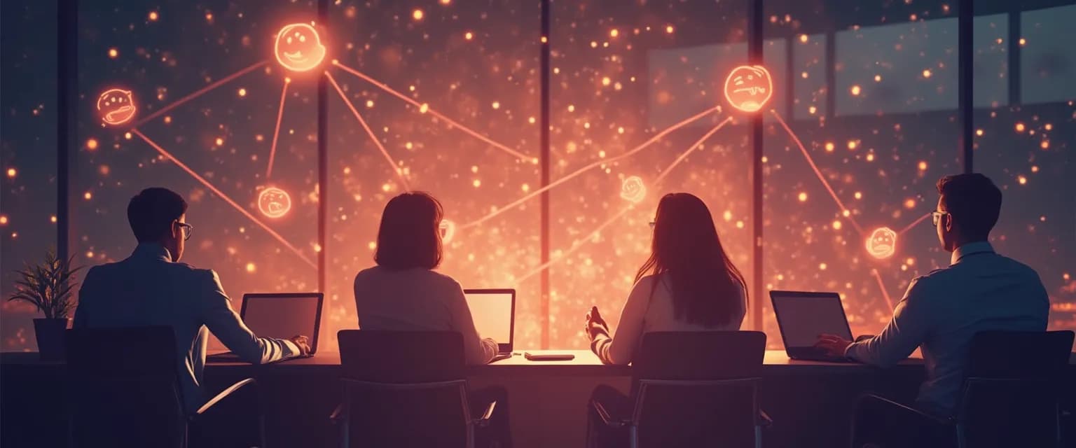 Team leader facilitating emotional intelligence development in a virtual meeting showcasing the impact of emotional intelligence in the workplace