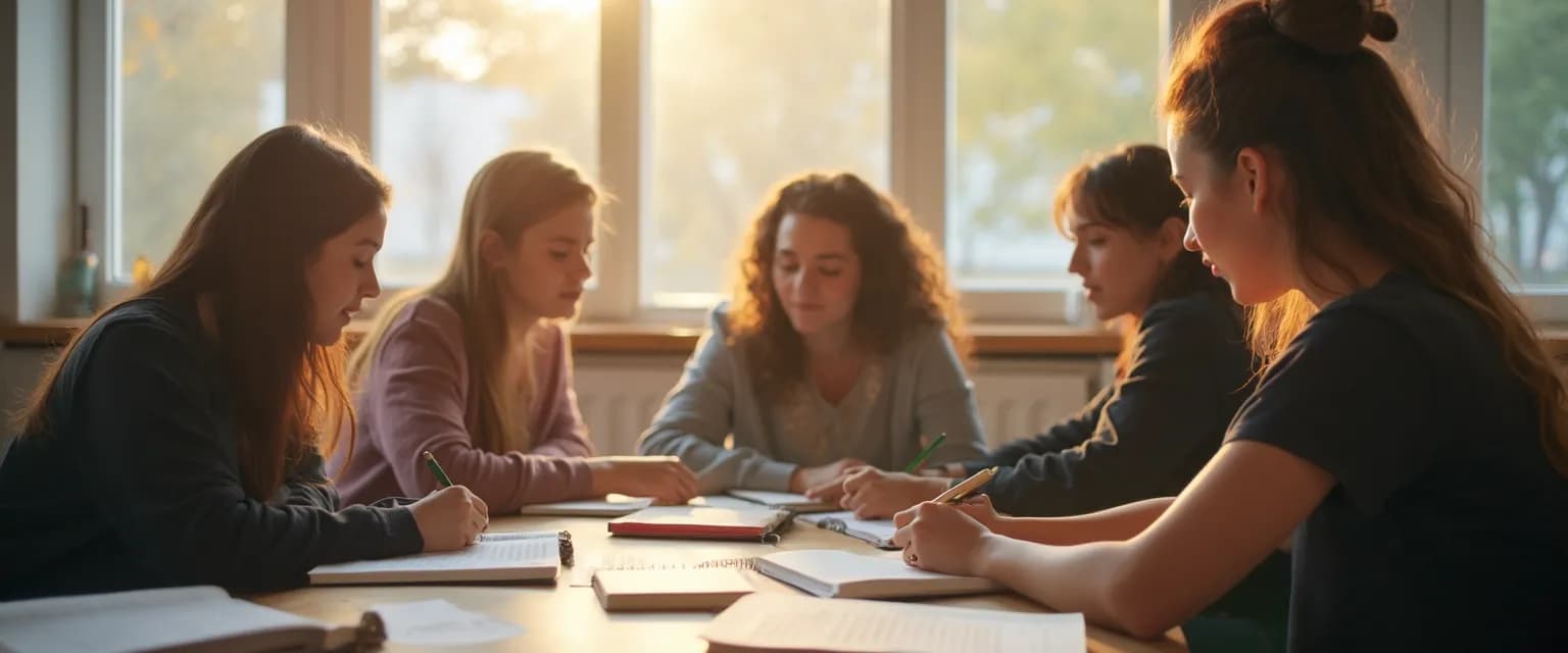 Teacher guiding students through self-awareness in the classroom activities