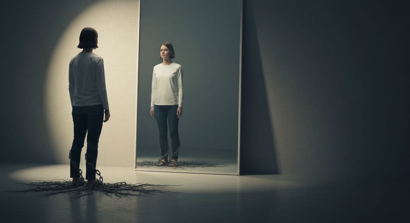 Person taking action based on Mark Manson self awareness principles instead of overthinking