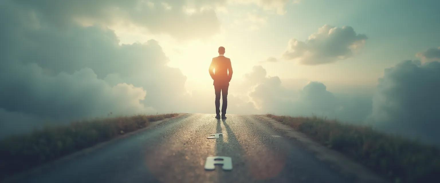 Professional managing anxiety during company layoffs by implementing 5 strategic steps