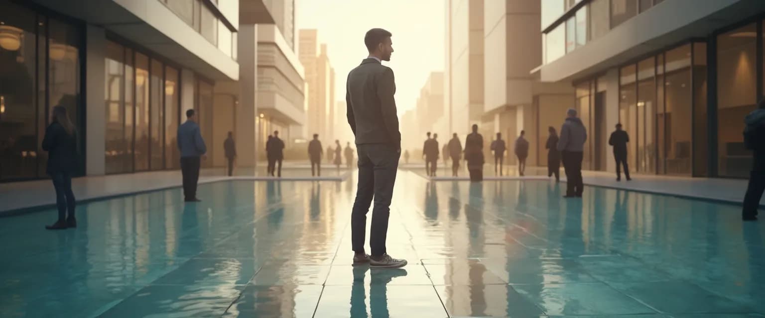 Person displaying signs that someone with self and social awareness is emotionally intelligent