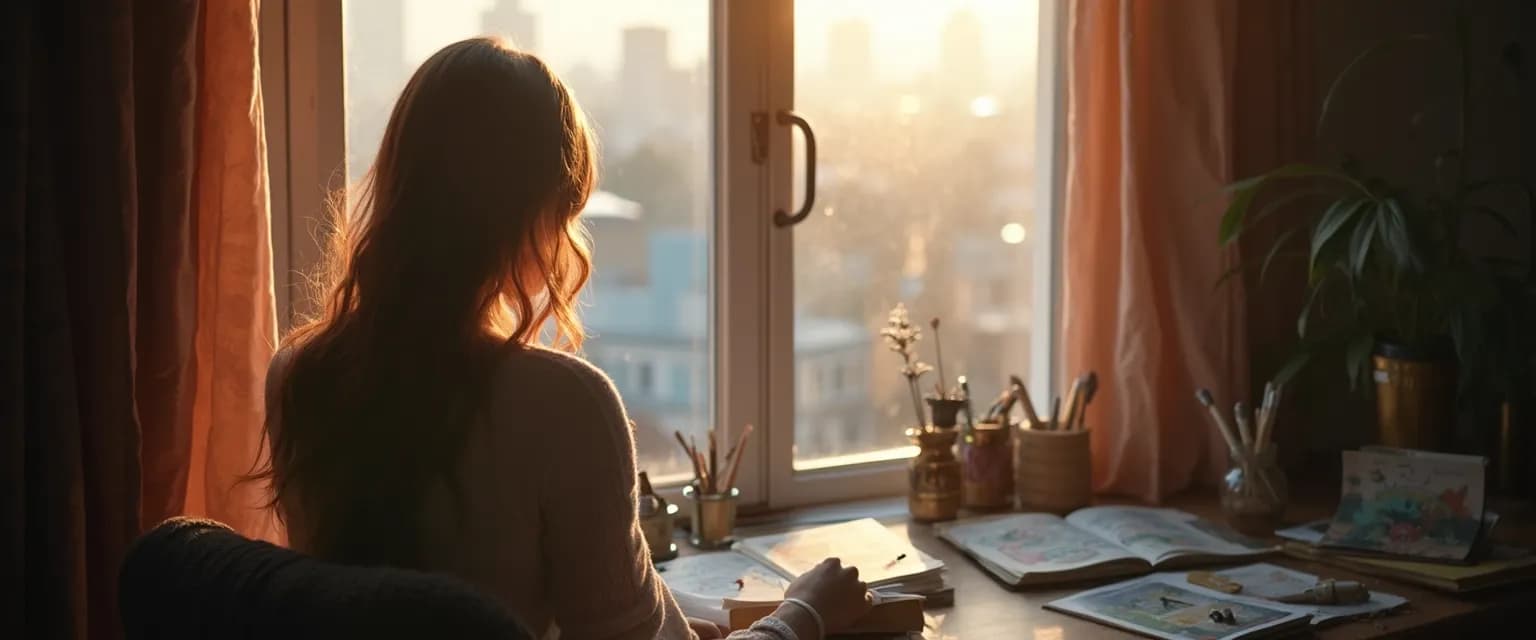 Person practicing introvert awareness by leveraging their natural quiet strengths in a busy environment