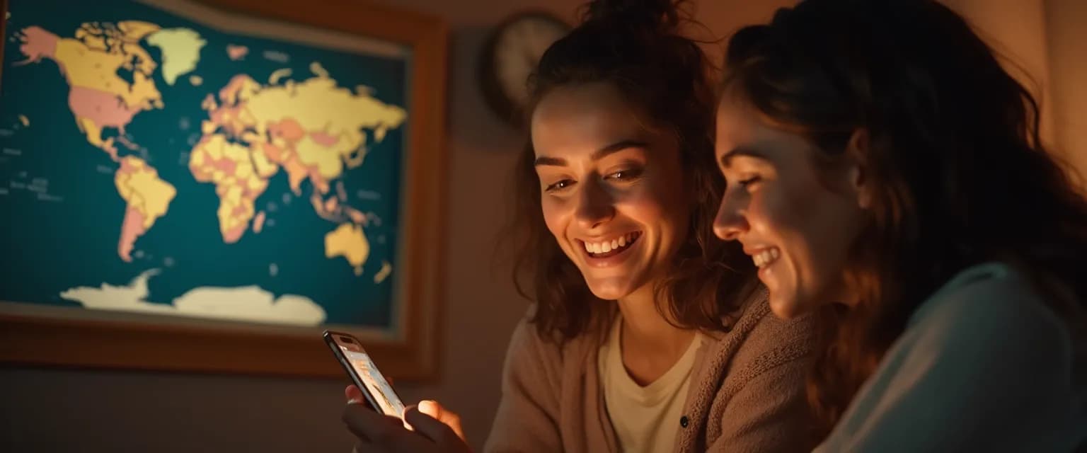 Couple maintaining strong connection despite distance after the 2022 year of breakups