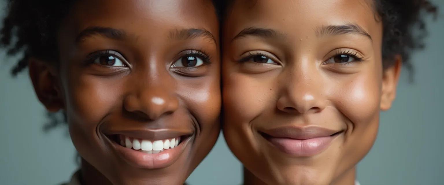 Person using mirror techniques to increase emotional intelligence by reading facial expressions