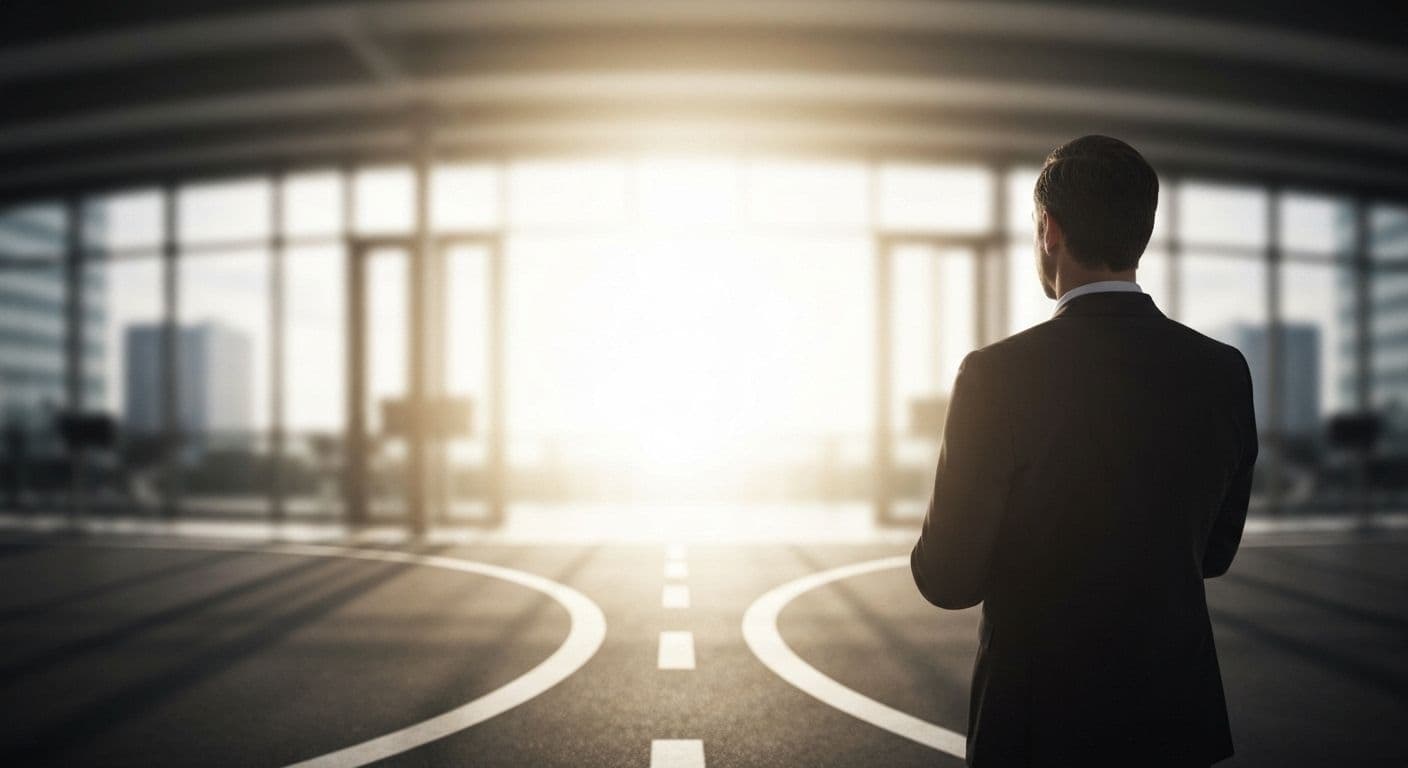 Person reflecting on career disappointment and biggest heartbreak while looking at sunset symbolizing new beginnings