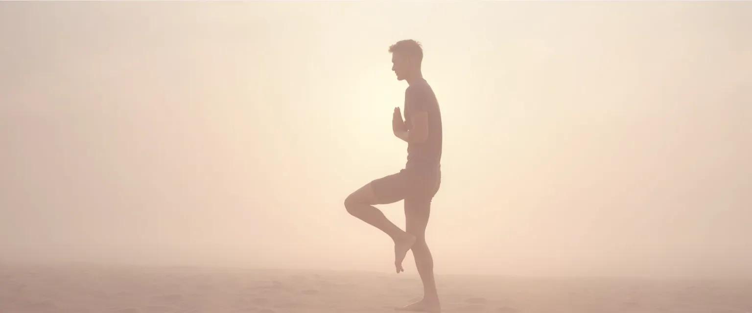 Woman practicing movement exercise for heightened self awareness through dance