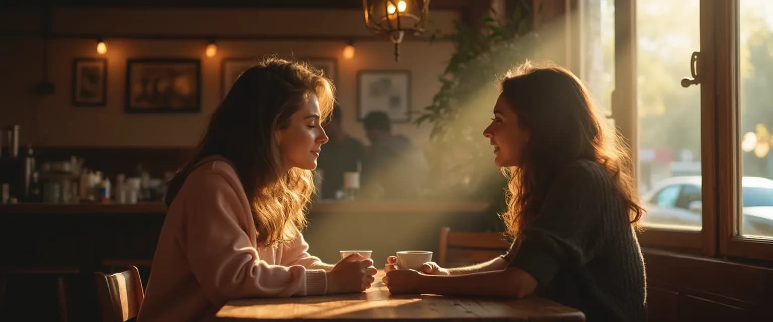 Woman practicing Brené Brown self awareness principles during conversation