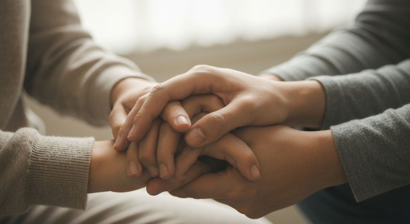 Soft weighted blanket and comforting throw showing what to send someone grieving for physical comfort