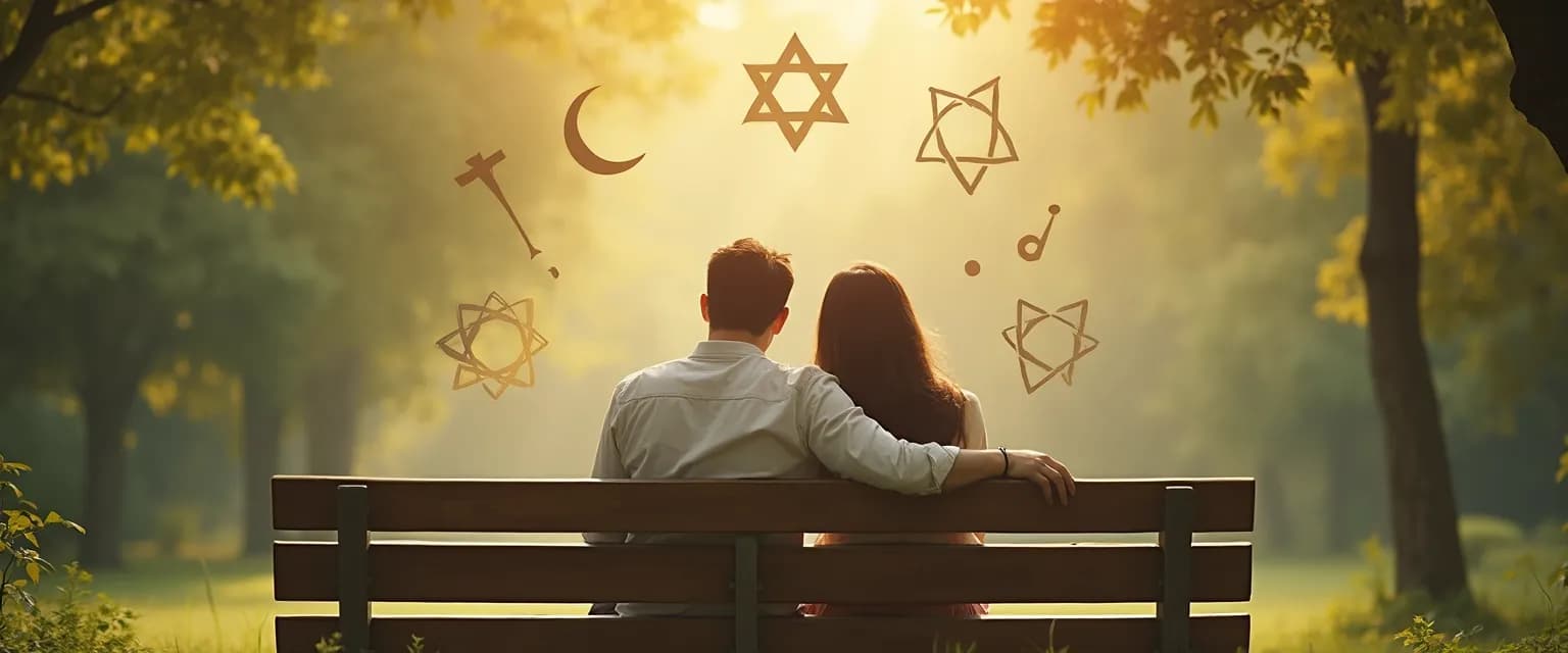 Supportive friend comforting someone who loses a loved one across religious differences