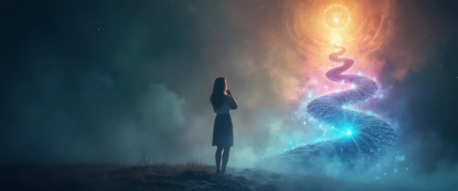 Diagram showing the 7 levels of consciousness and self awareness in decision-making process