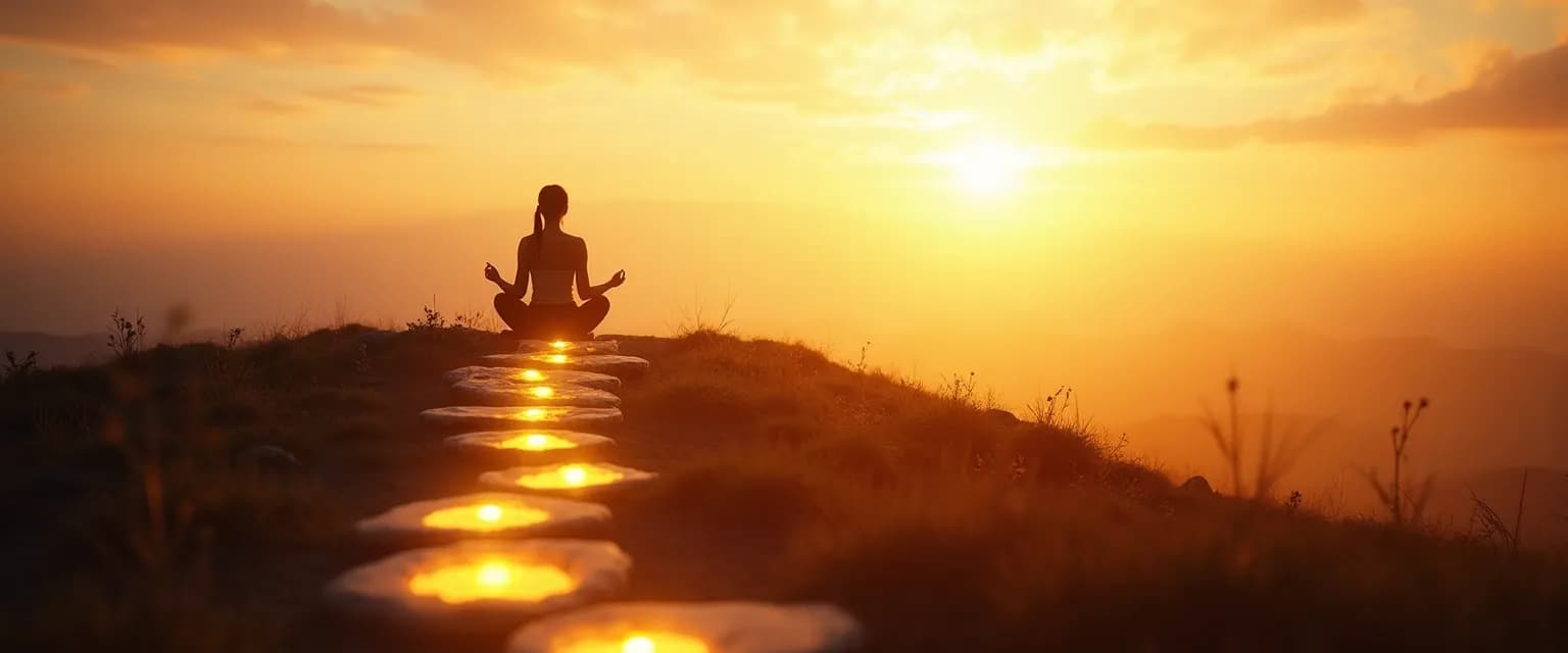 Person reflecting on self-esteem awareness questions in a peaceful setting