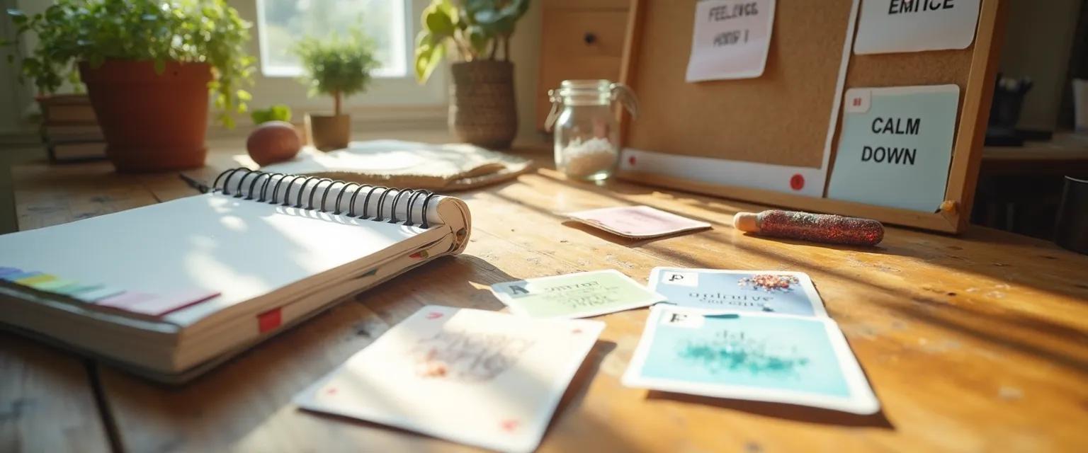 Collection of 7 DIY emotional intelligence tools made from household items