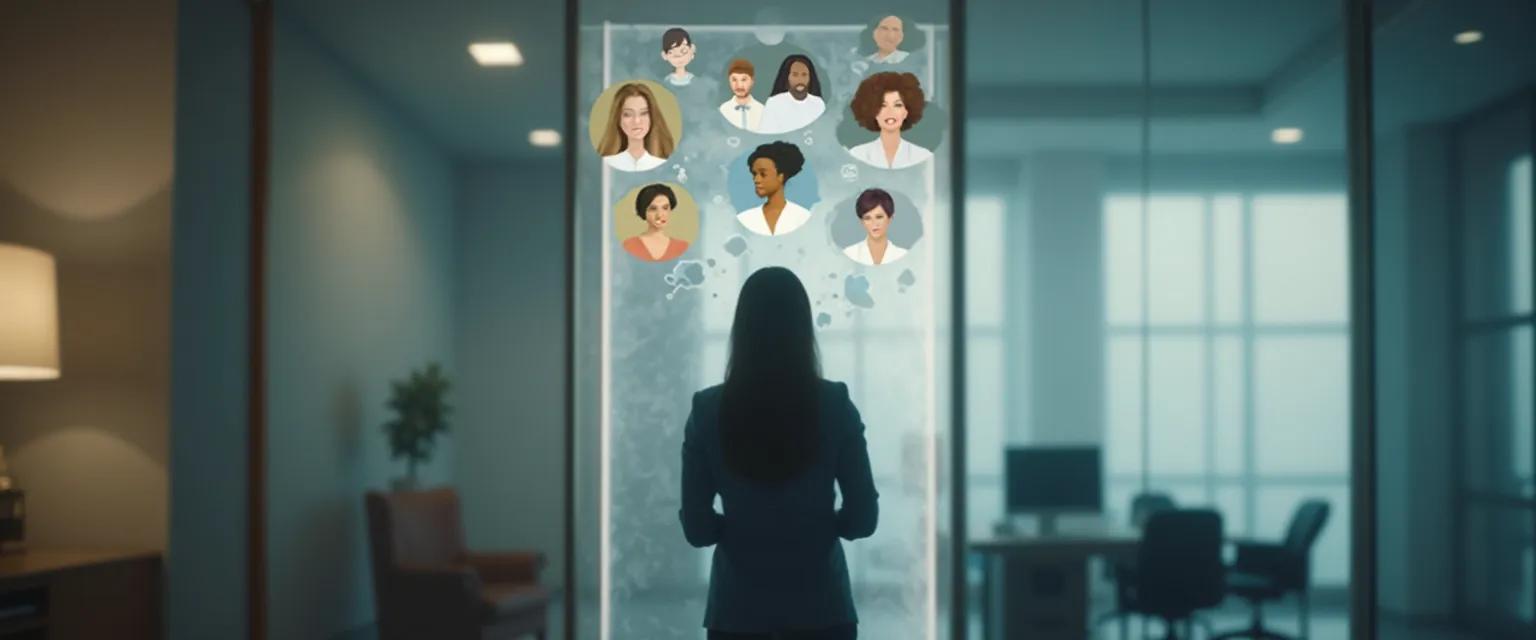 Professional demonstrating self-awareness intelligence during a workplace meeting