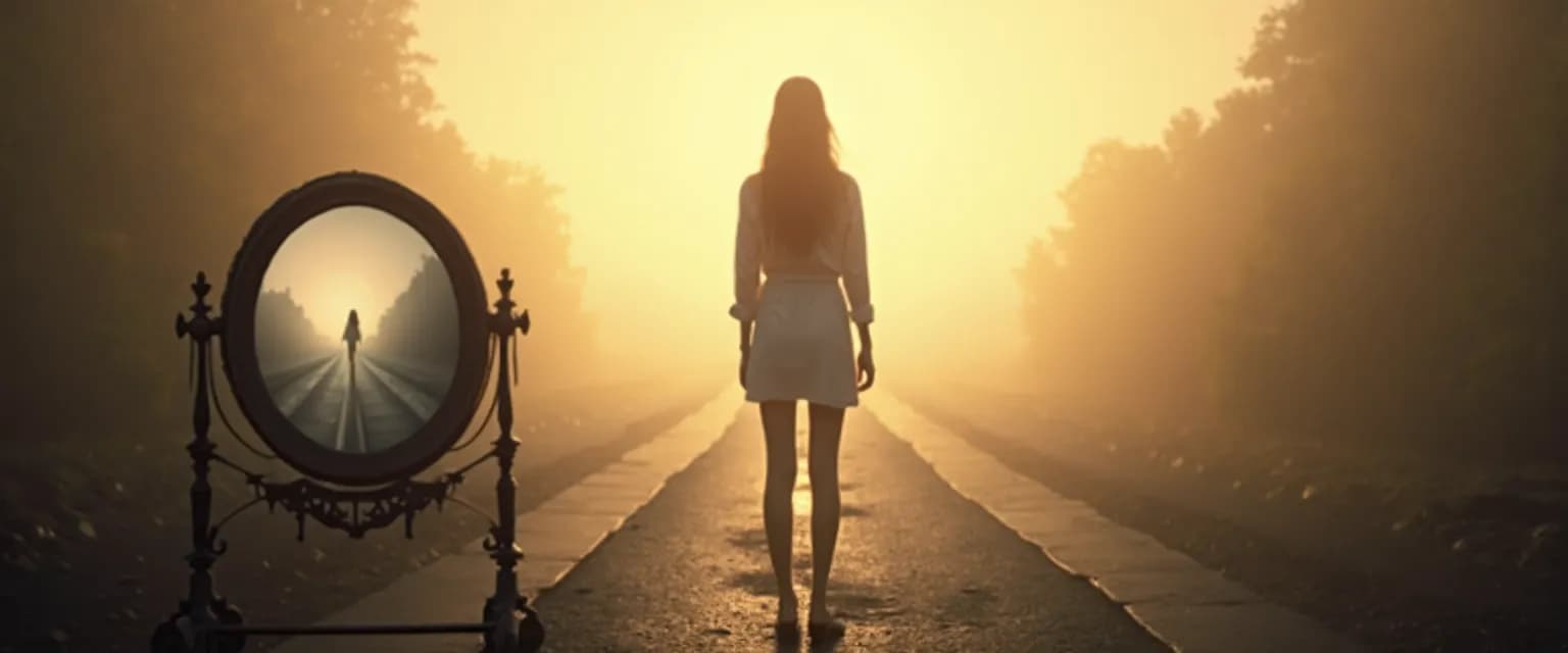 Woman rebuilding her identity before starting a new relationship after breakup