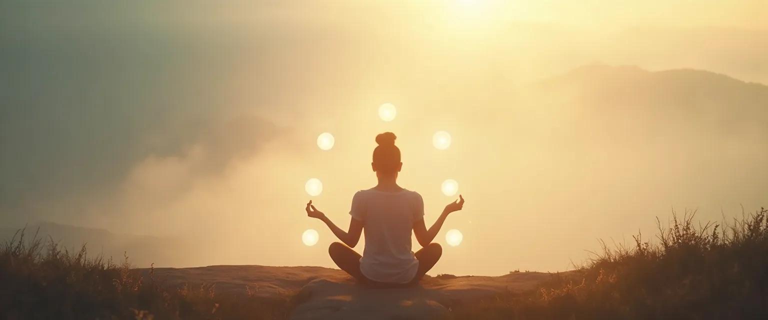 Person practicing daily intelligence and self-awareness exercises with mindful awareness