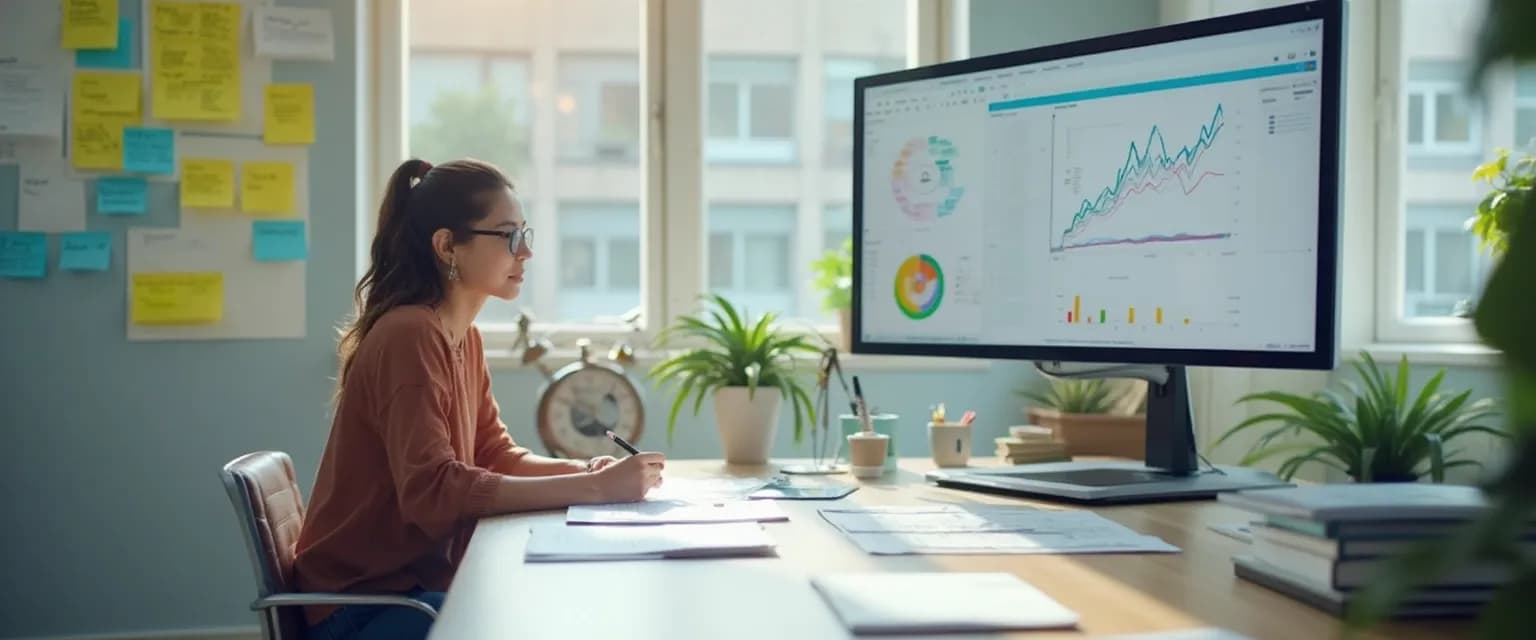 Professional using organizational awareness self-assessment examples in workplace setting