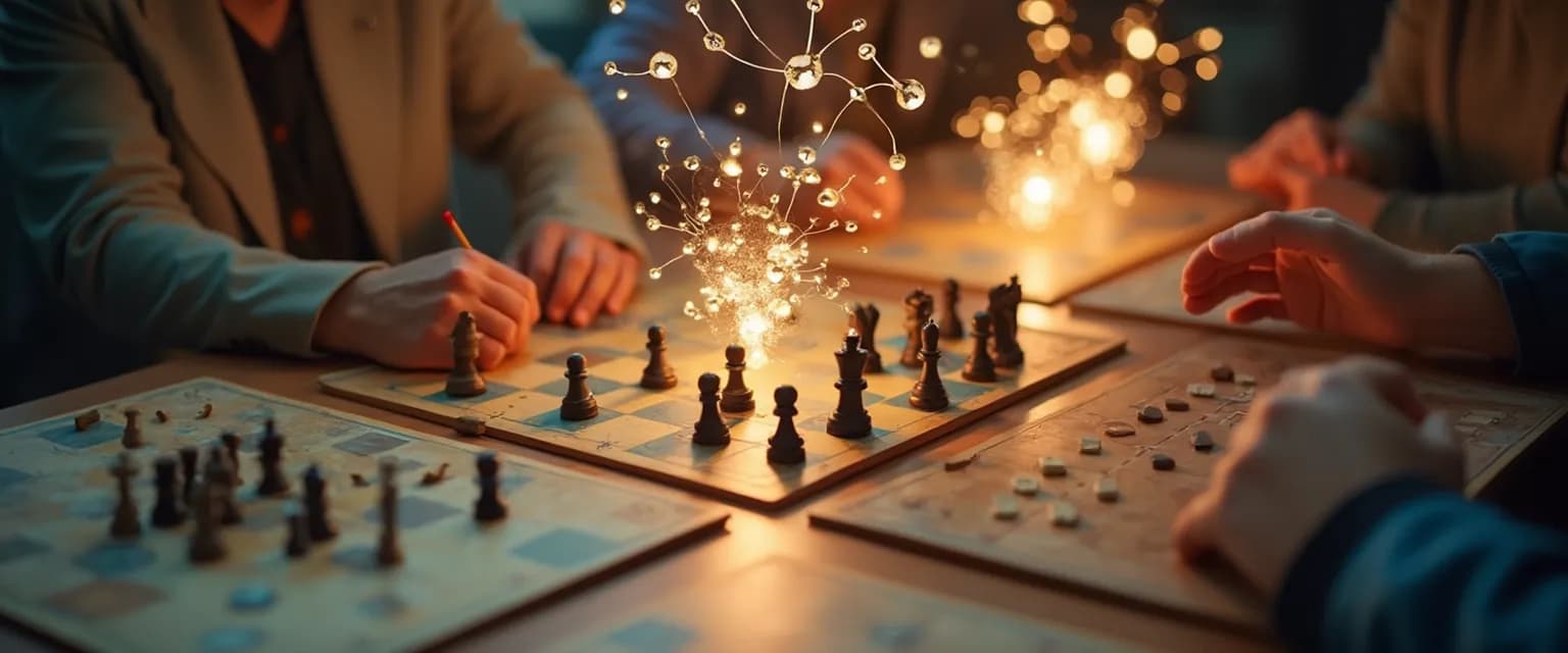 Board games that grow your mind with players engaged in strategic thinking