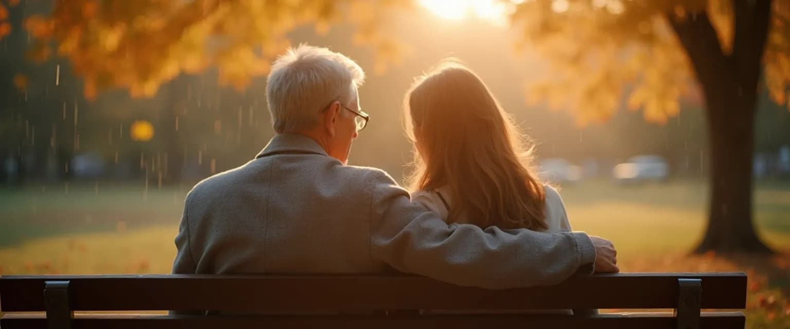 Friend comforting someone who lost a loved one with a supportive presence