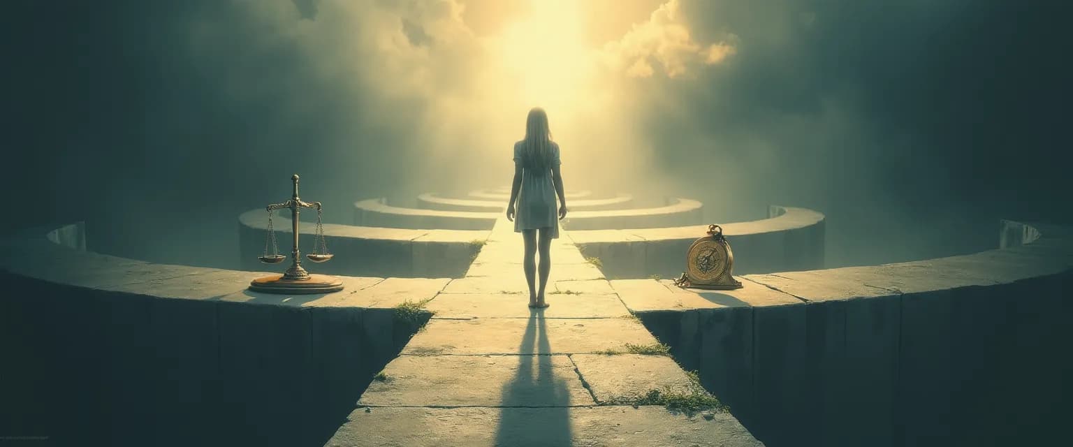 Person practicing ethical self-awareness while making everyday decisions