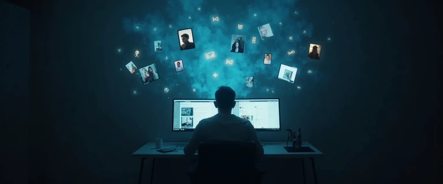 Person looking at phone screen showing how to get over the loss of a friend through digital boundaries