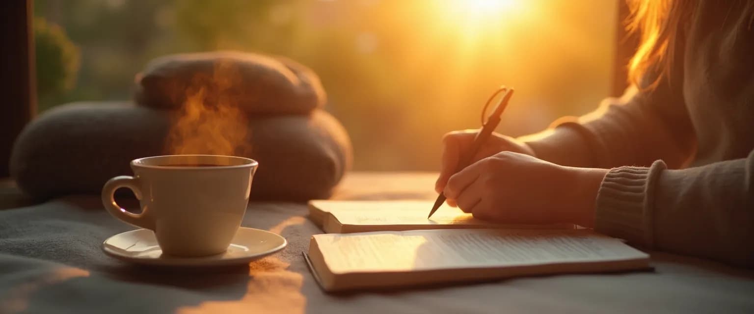 Person practicing daily micro-habits to build a strong mindset