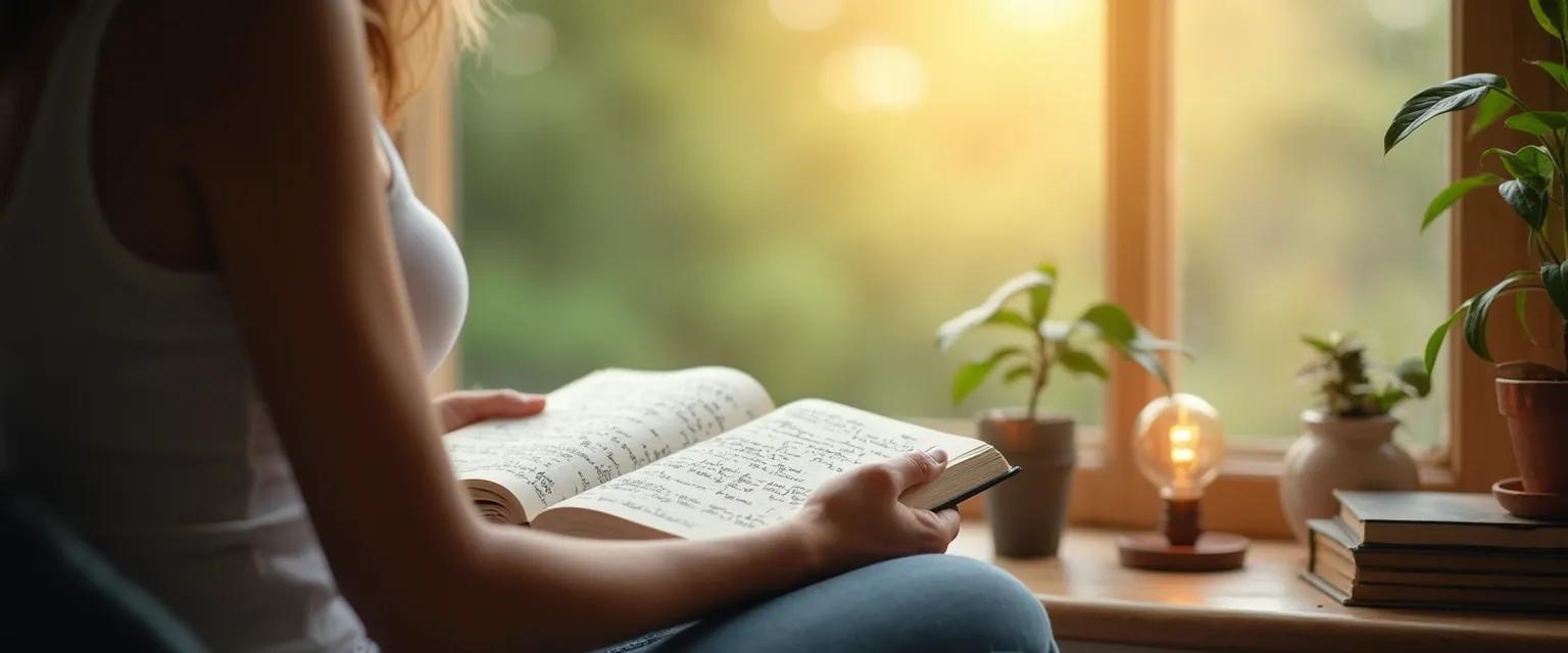 Person practicing daily reflection for showing self-awareness and being open to learning