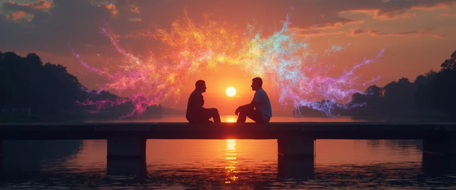 Person successfully using emotional intelligence communication skills during a difficult conversation