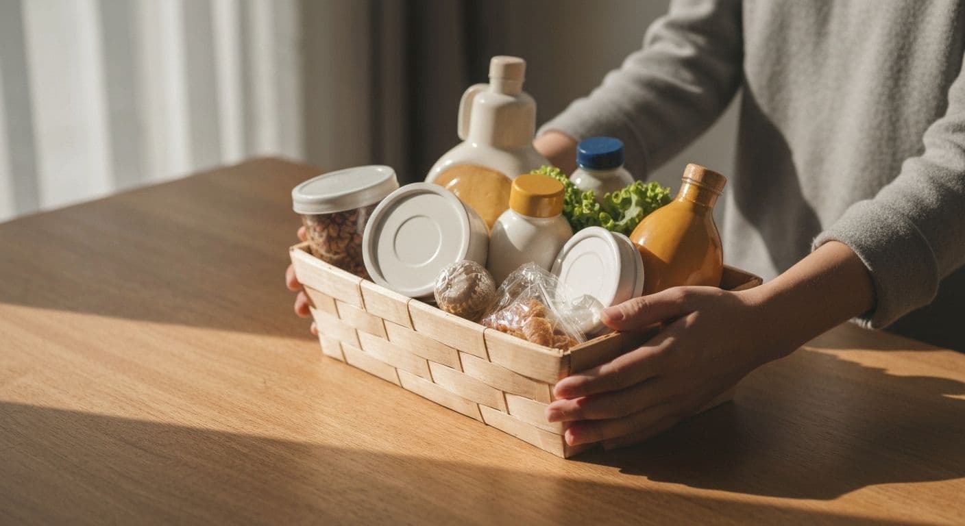 Thoughtful practical gift for someone who has lost a loved one including meal delivery and care package essentials