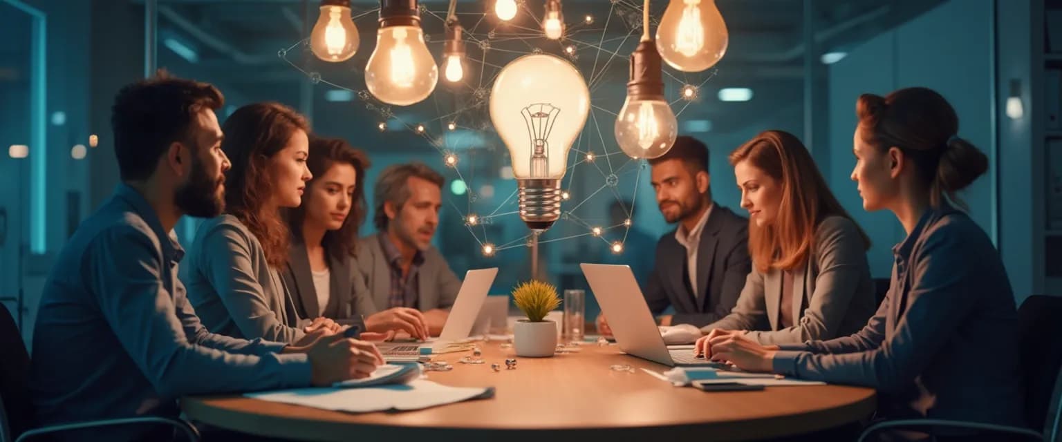 Professionals demonstrating self-awareness in the workplace during cross-departmental collaboration