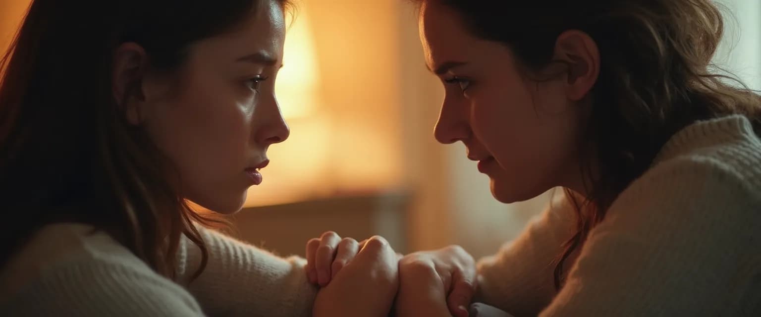 Person actively listening to console a grieving friend with compassion and presence