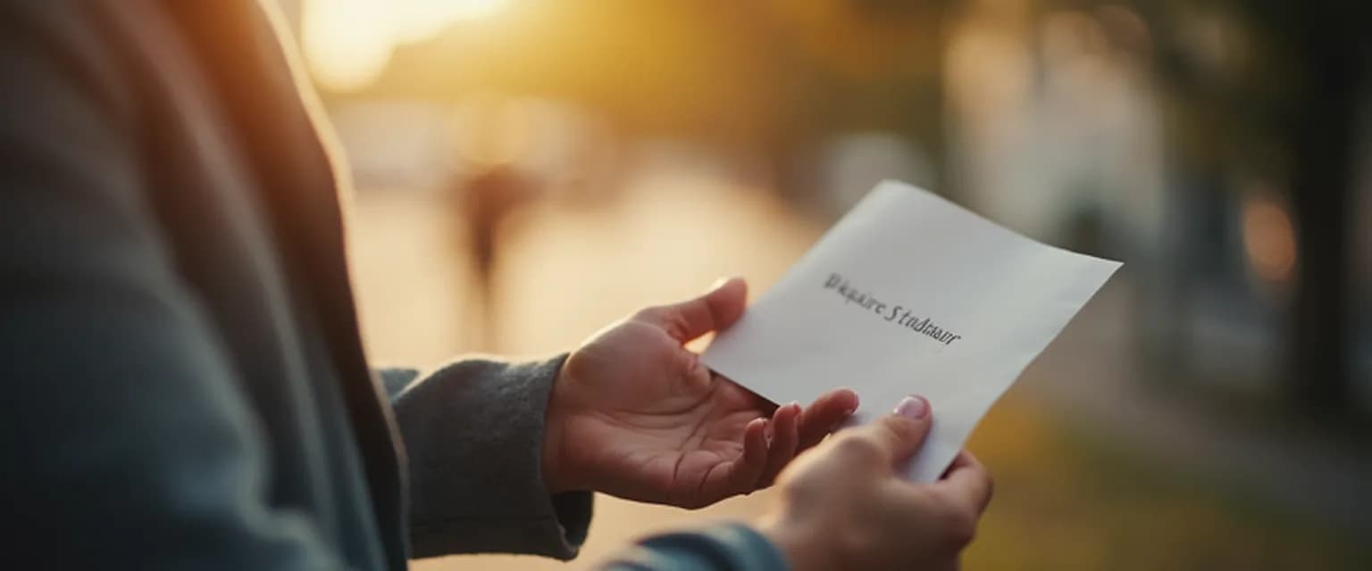 Person thoughtfully preparing to be the heartbreak messenger with ethical guidelines nearby