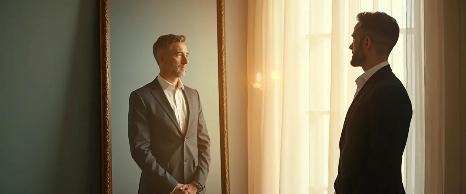 Leader practicing self-awareness and leadership development through daily reflection techniques