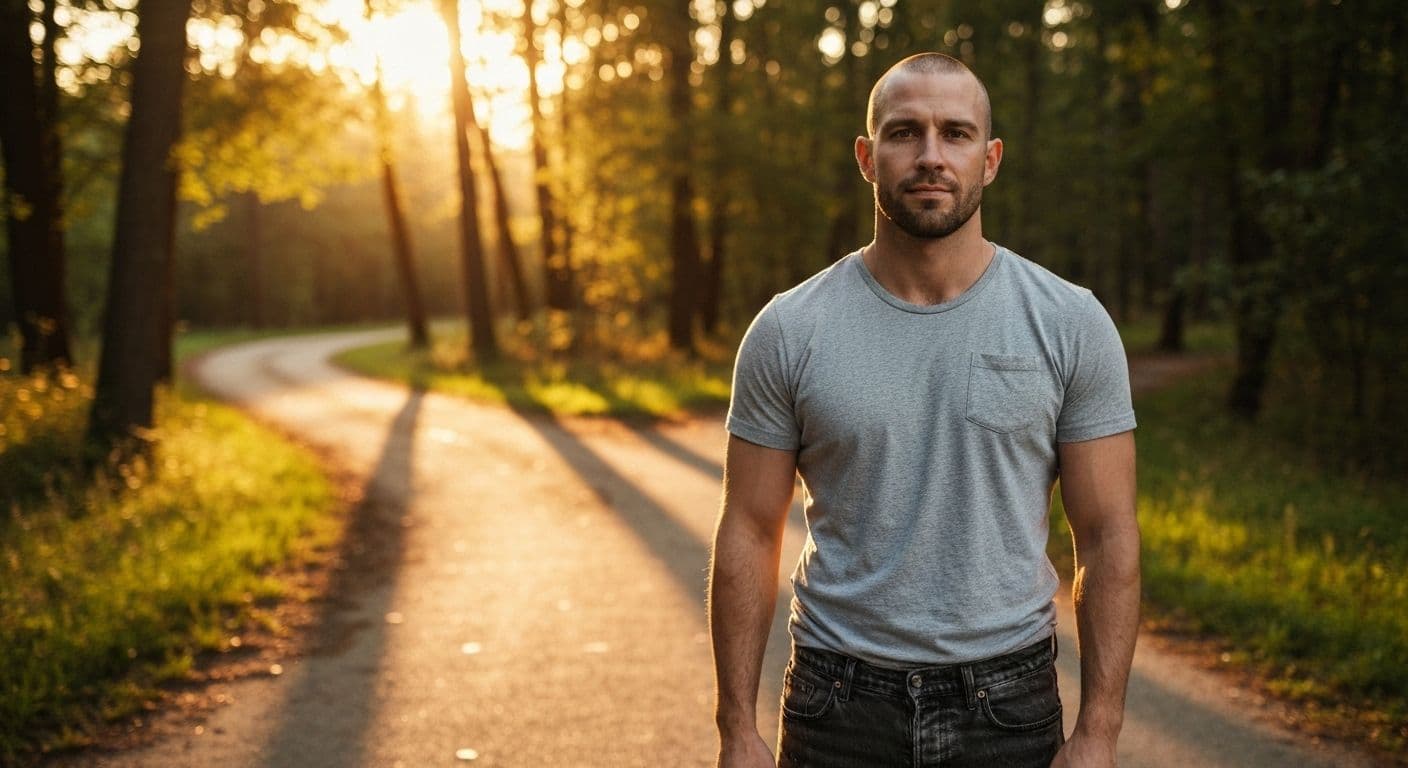 Person reflecting positively after short-term relationship breakup, symbolizing growth and learning milestones