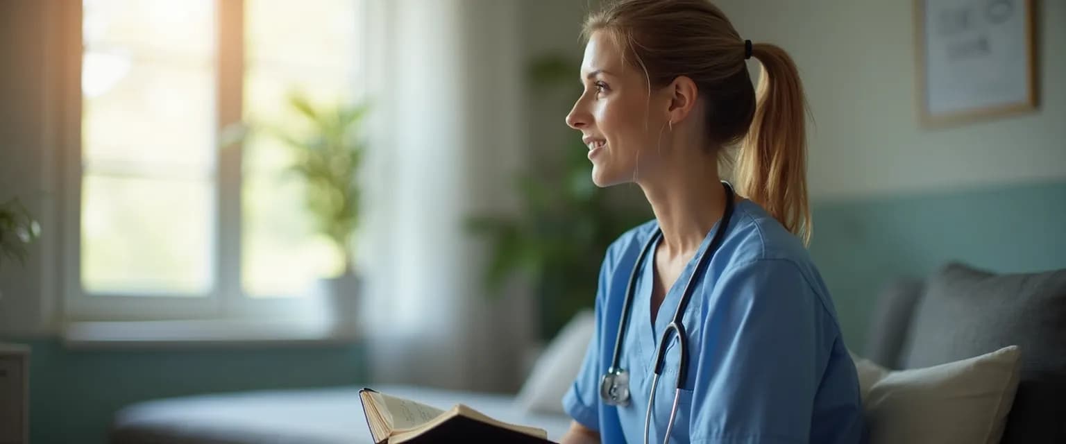 Nurse leader practicing daily reflection for self-awareness in nursing leadership