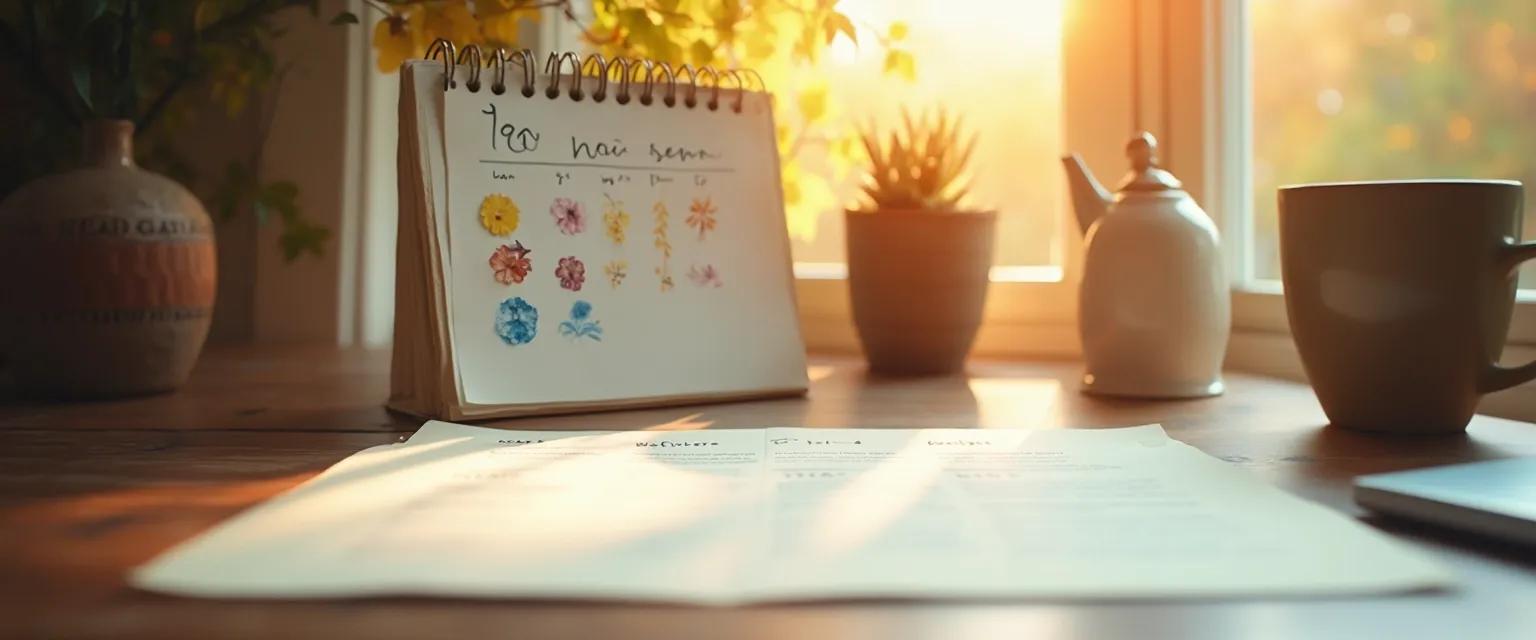 Person productively working while adapting to procrastination during seasonal transitions