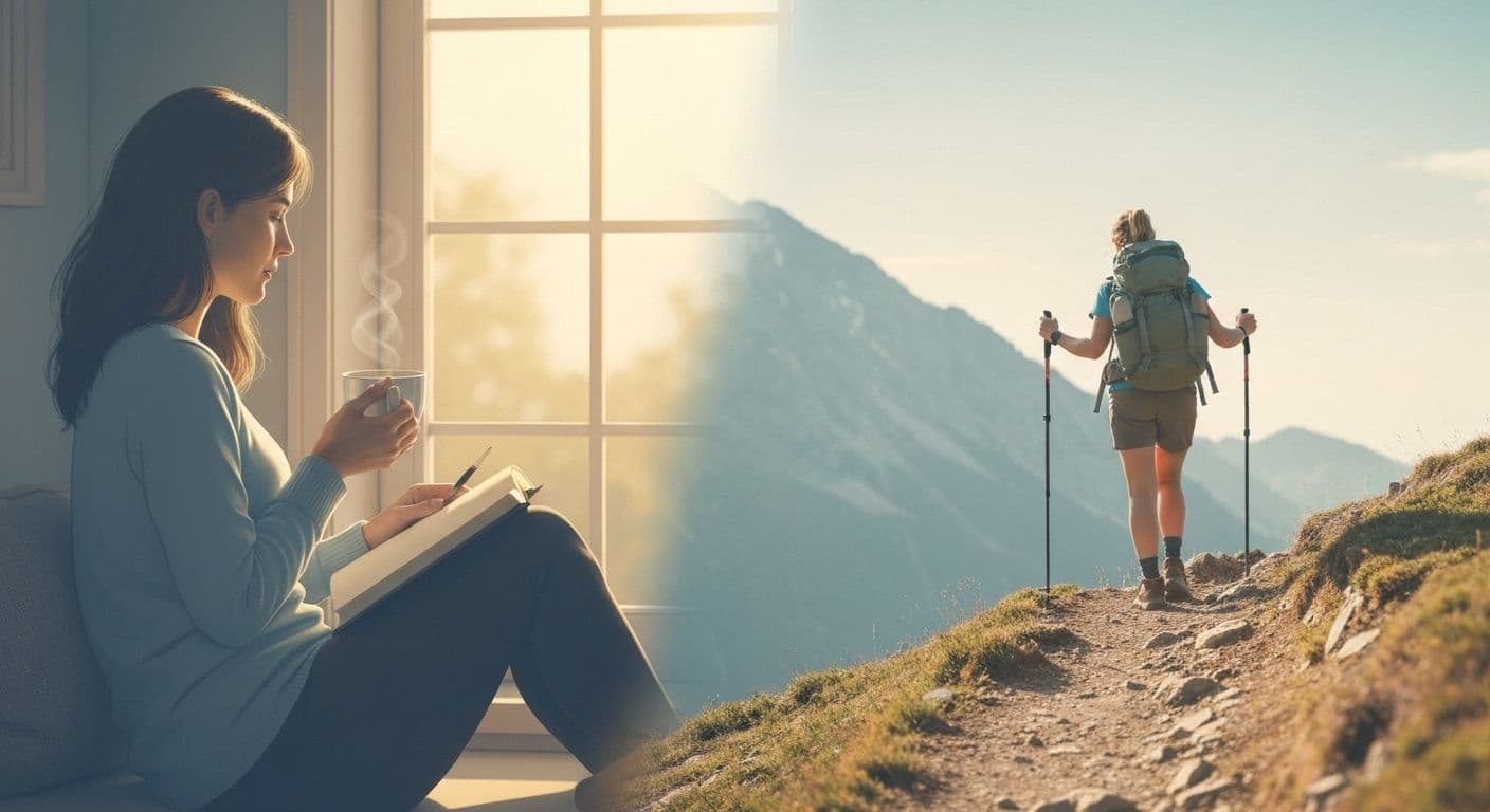 Person reflecting peacefully while learning how to overcome a break up at their own pace