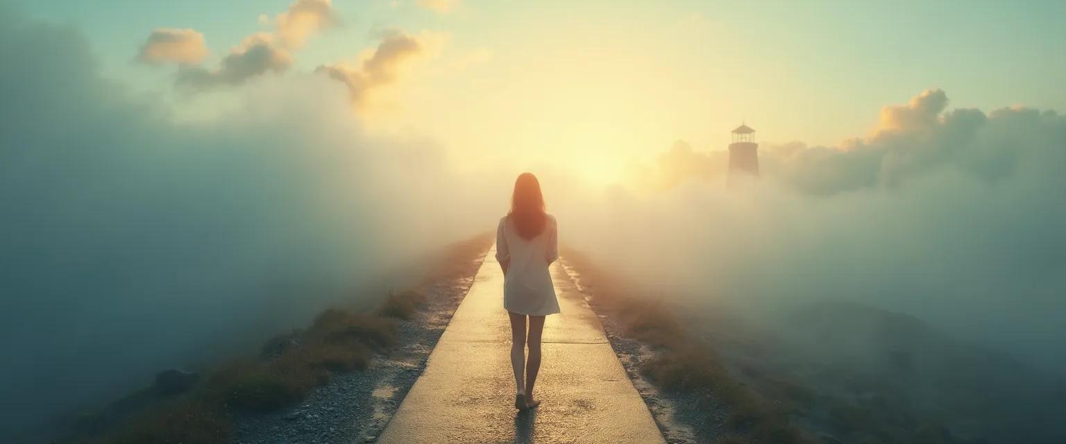 Professional practicing the mind management techniques during career transition