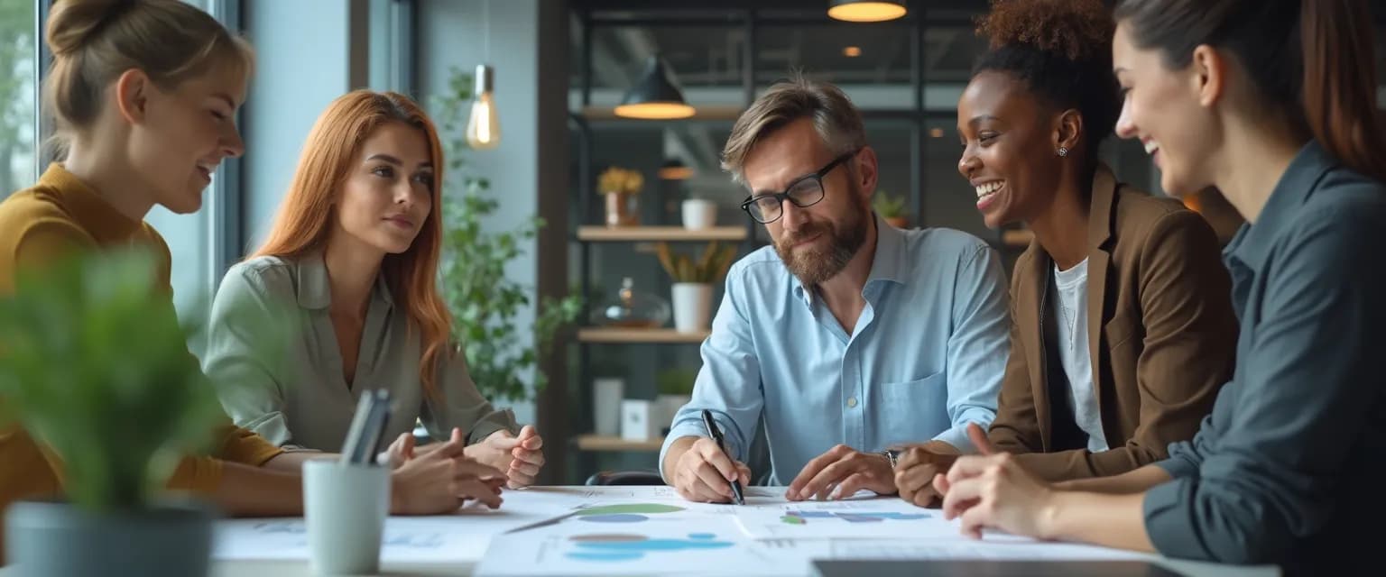 Professional demonstrating intelligence and emotional intelligence skills in workplace meeting
