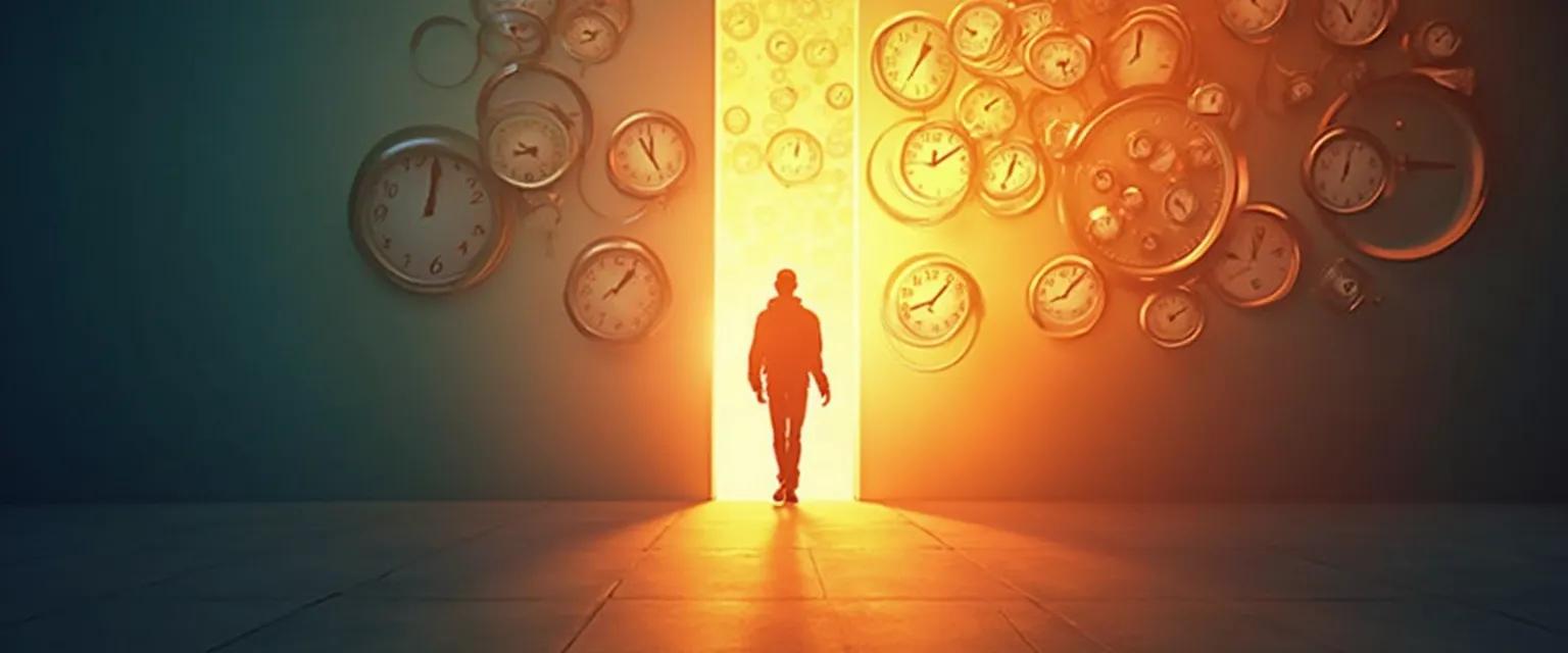 Person transforming procrastination in personal development into growth opportunities