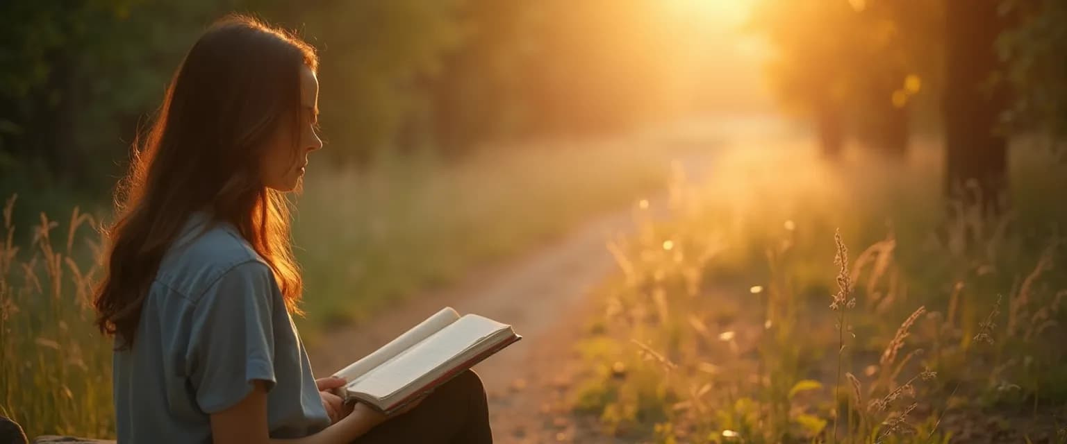 Person practicing ethics and self awareness through daily reflection exercises