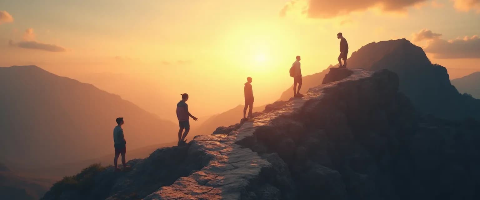 Diagram showing the five levels of self-awareness from basic to transcendent awareness