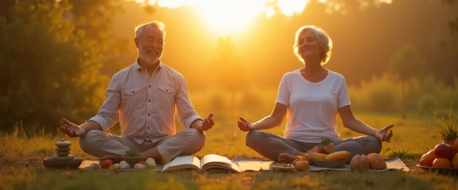 Woman over 50 practicing yoga for an ageless body and timeless mind