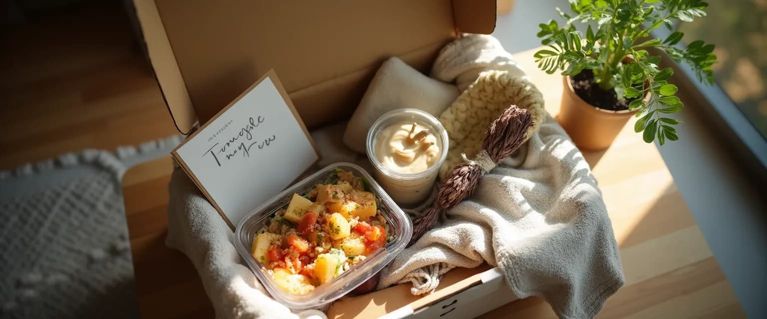 Meaningful comfort items to send to a grieving friend beyond flowers