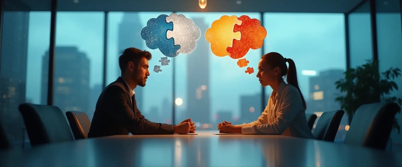 Professional using tips on emotional intelligence during a workplace conflict resolution meeting