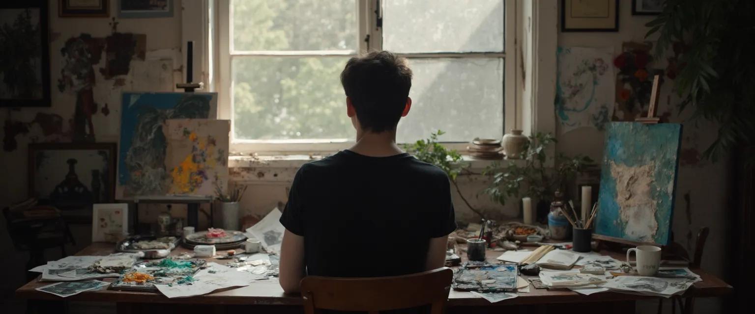 Artist transforming my greatest heartbreak into creative expression through various art forms