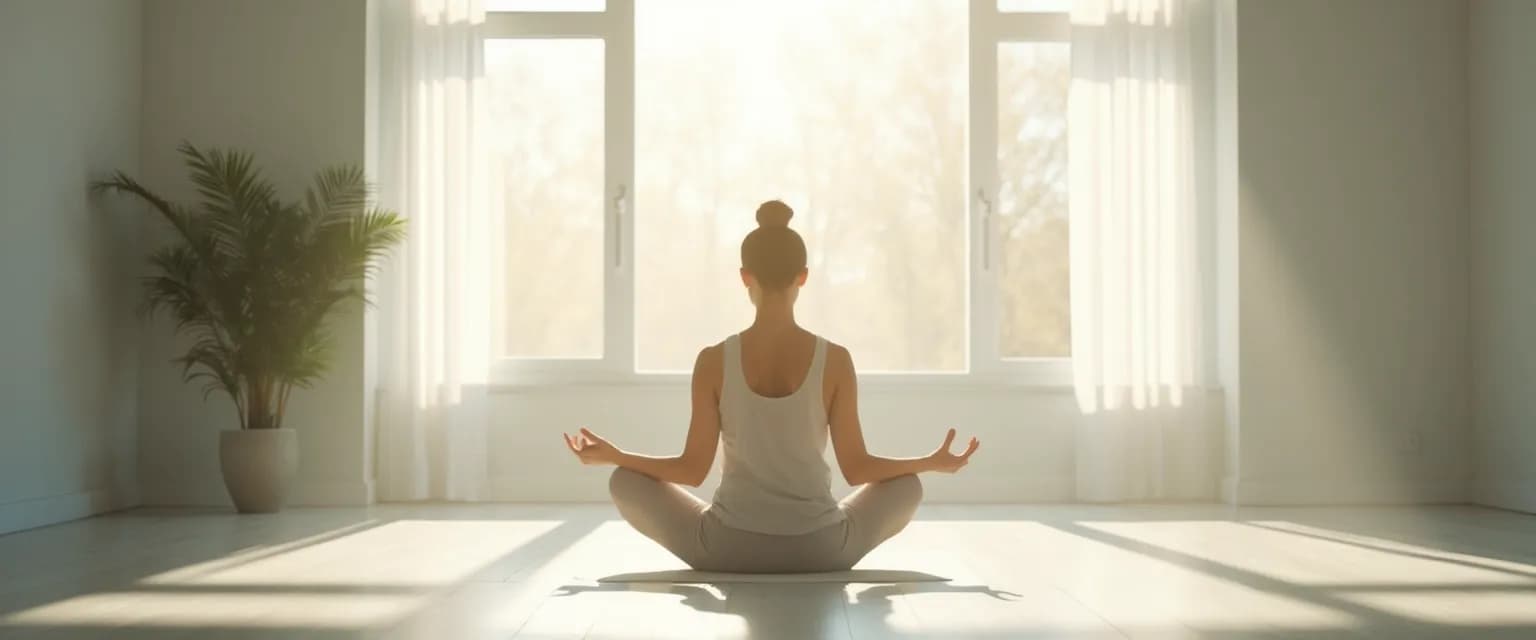 Person performing a 5-minute healthy body healthy mind exercise with proper form